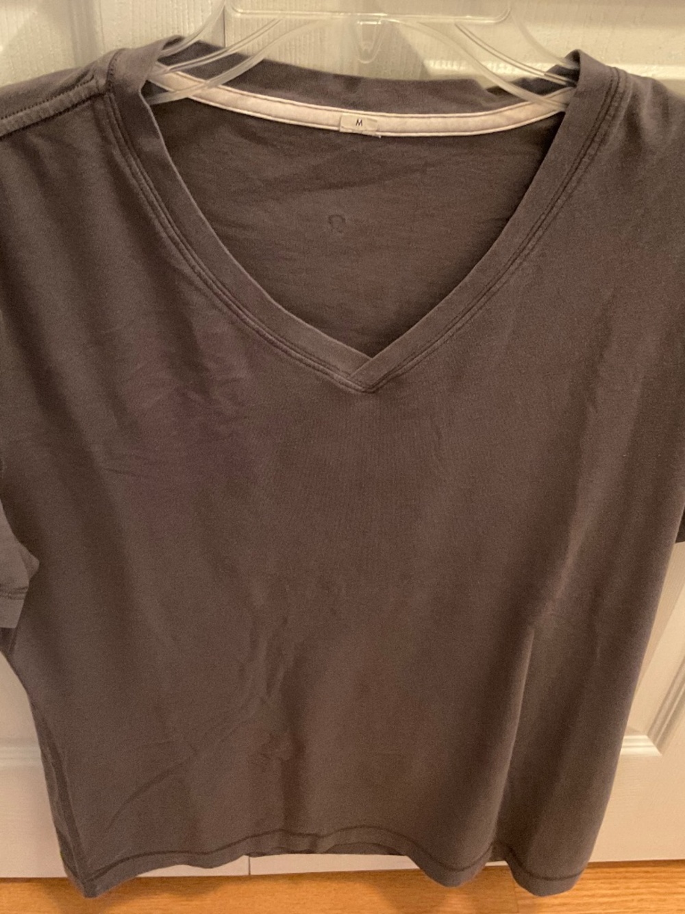 Lululemon Medium Gray V neck Stretch Tee